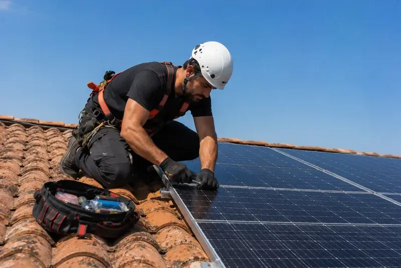 Maintenance et monitoring de panneaux solaires à Île-d'Houat