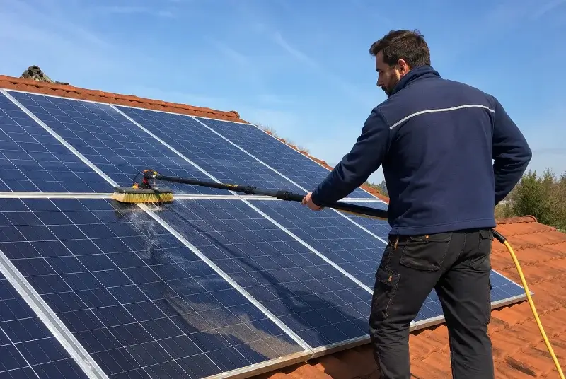 Nettoyage et entretien de panneaux solaires à Île-d'Houat
