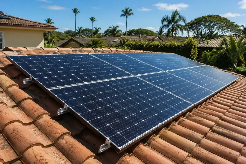 Installation de panneaux solaires à Île-d'Houat